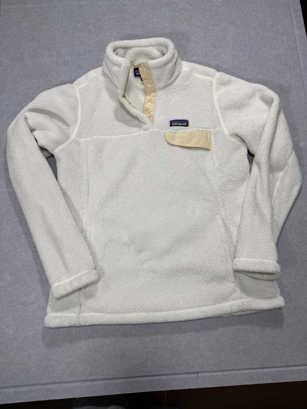 Patagonia Re-Tool Snap-T Fleece Pullover Off White